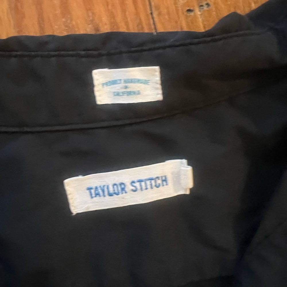 Taylor Stitch Classic Black Button Down